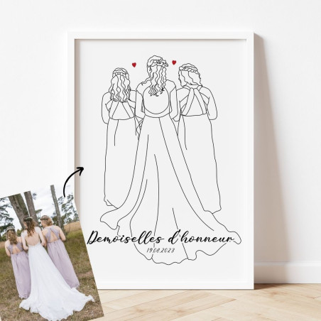 Illustration demoiselles d'honneur