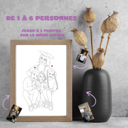 Affiche hommage Mon ange illustrée à partir de ta photo