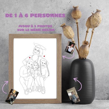 Affiche hommage Mon ange illustrée à partir de ta photo