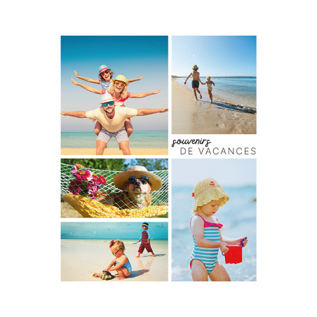 Affiche Souvenirs de vacances