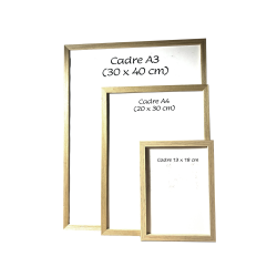 Cadre avec dessin d'après photo