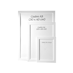 Cadre avec dessin d'après photo